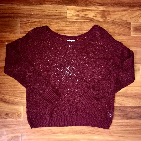 L.A. Hearts maroon sweater - Picture 1 of 2